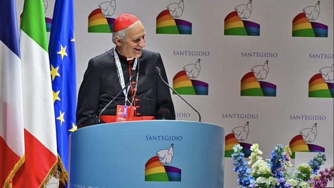 Cardenal Zuppi: "Dios nos creó diferentes no para pelearnos o vivir como islas, sino para amarnos"